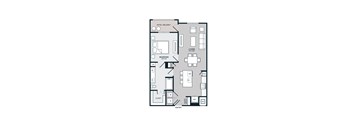 A4 Floor Plan at The Bridge at McKinney, McKinney