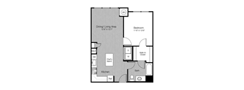 1 bed 1 bath at Metro 303, Hempstead