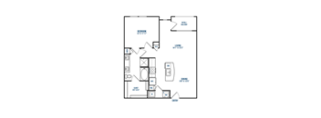 A5 Floorplan at The Link at Twin Creeks Apartments, Allen, Texas