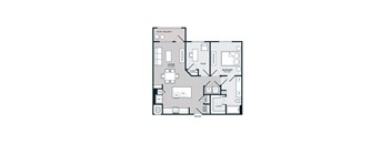 A5 Floor Plan at The Bridge at McKinney, Texas, 75069