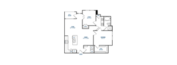 A7 Floorplan at The Link at Twin Creeks Apartments, Allen, TX