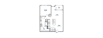 A8 Floorplan at The Link at Twin Creeks Apartments, Allen