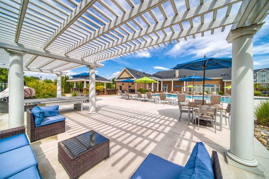 Poolside veranda at Meridian Obici, Virginia, 23434