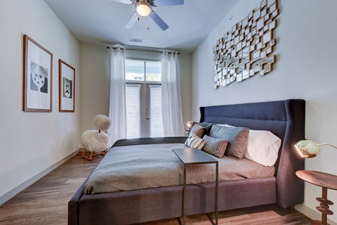 Bedroom with large window at Agave, San Antonio, 78205