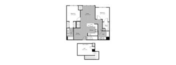 2 bed 2 bath B at Metro 303, New York, 11550