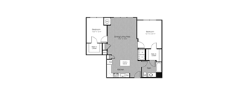 2 bed 2 bath at West 130, New York