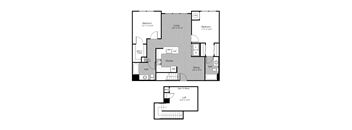 2 bed 2 bath D at Metro 303, Hempstead