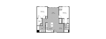 bedroom floor plan | the madison at ballston station at Metro 303, Hempstead, NY 11550