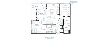 2 bed 2 bath B3 Floor Plan at Regatta Sloans Lake, Colorado