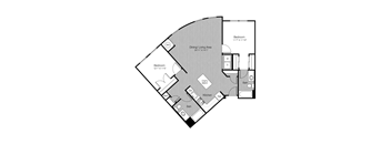 bedroom floor plan | the madison at ballston station at Metro 303, Hempstead, NY 11550