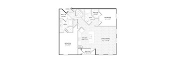 B5 Floorplan at Agave, San Antonio, 78205