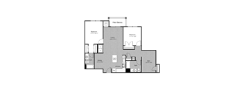 2 bed 2 bath P at Metro 303, New York