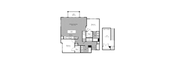 2 bed 2 bath Q at West 130, New York