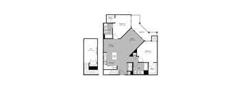 2 bed 2 bath O at Metro 303, New York, 11550