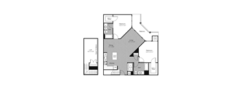 bedroom floor plan | the madison at ballston station at West 130, West Hempstead New York