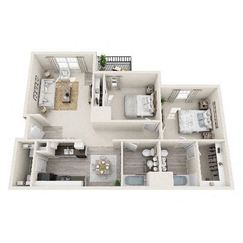 2BR-STANDARD at Meridian Obici, Virginia