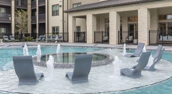 Pool With Fountains at The Bridge at McKinney, McKinney, TX 75069