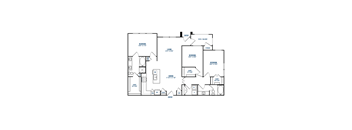 C1 Floorplan at The Link at Twin Creeks Apartments, Allen, TX