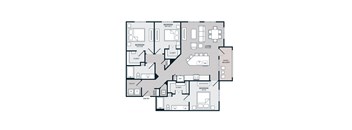 C1 Floor Plan at The Bridge at McKinney, McKinney