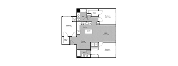 3 bed 2 bath A at Metro 303, Hempstead, NY
