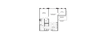 Compass 1 Floor Plan at Harbor Pointe, Bayonne, NJ, 07002