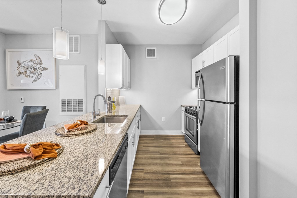 Fully Equipped Kitchen at Harbor Pointe, Bayonne, NJ
