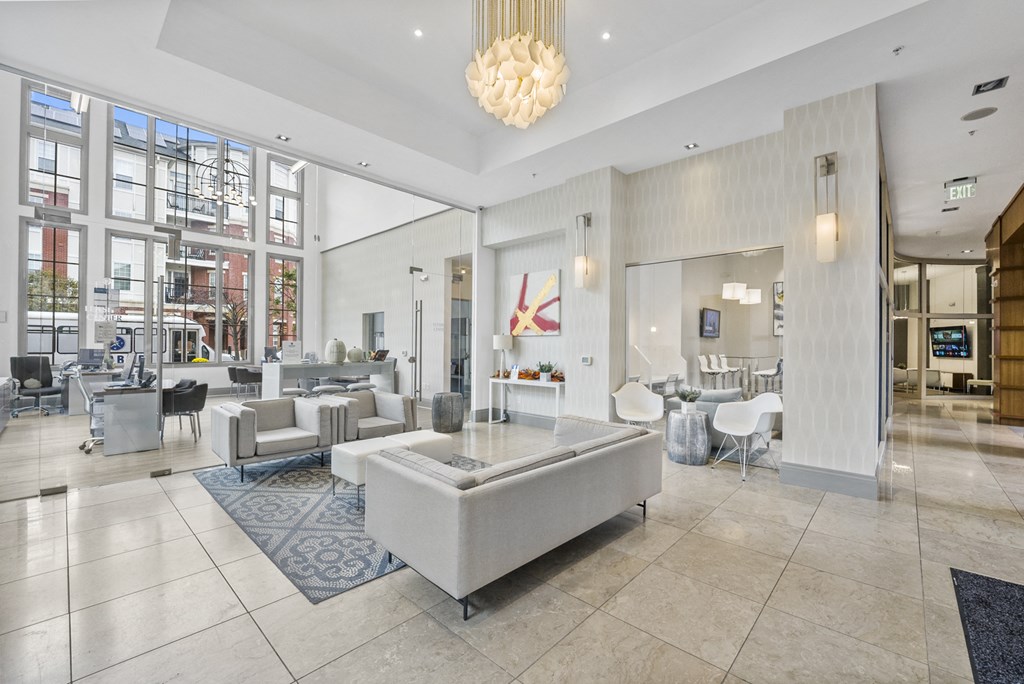 a view of the lobby at Harbor Pointe, Bayonne, 07002