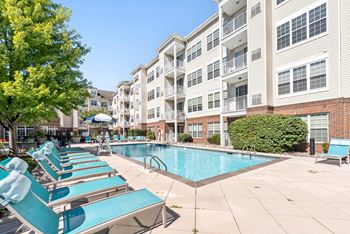 Swimming Pool With Relaxing Sundecks at The Lena, Raritan, NJ