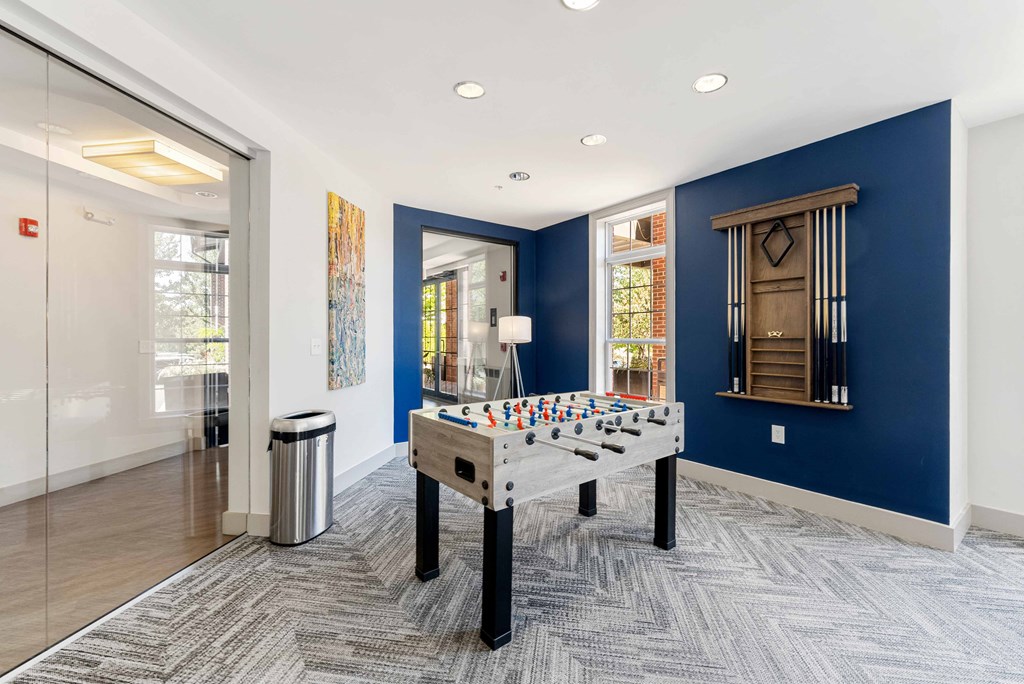 Enjoy games of Foosball with fellow Residents in our Large Clubhouse at The Lena in Raritan, NJ