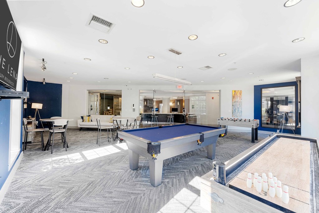 Enjoy games of Billiards and Foosball with fellow Residents in our Large Clubhouse at The Lena in Raritan, NJ