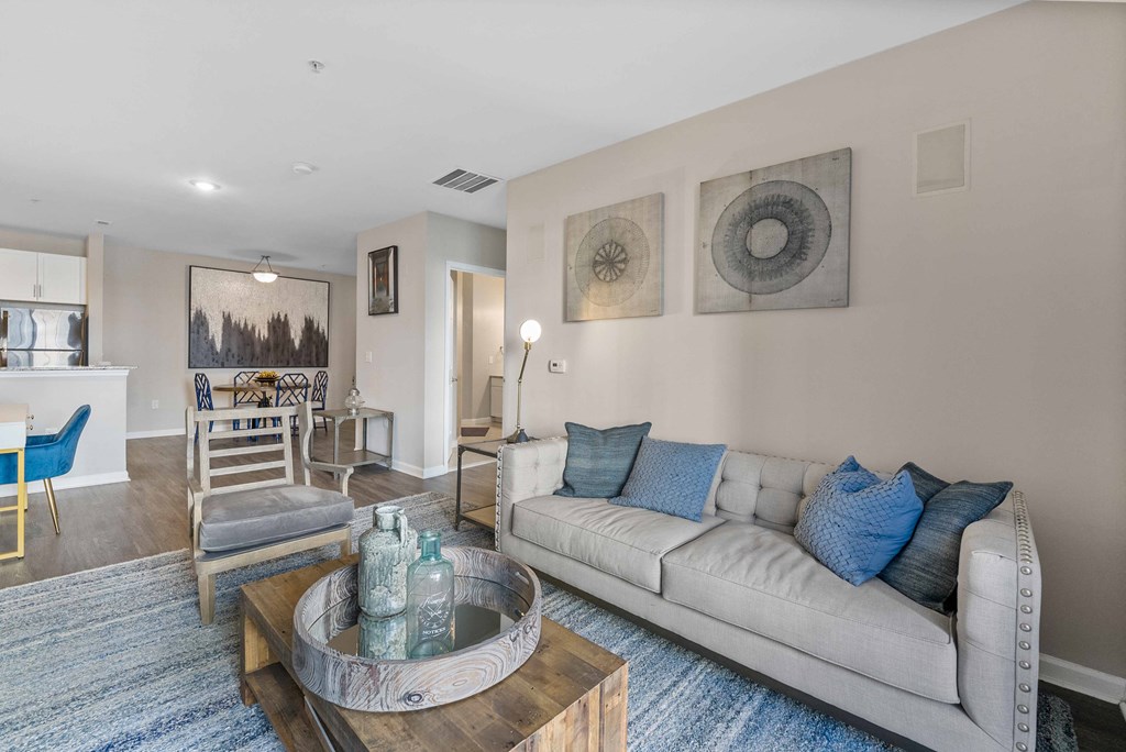 Modern Living Room at The Lena, New Jersey, 08869