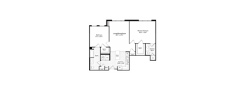 2 bed 2 bath Flagship 5 Floor Plan at Harbor Pointe, Bayonne, NJ
