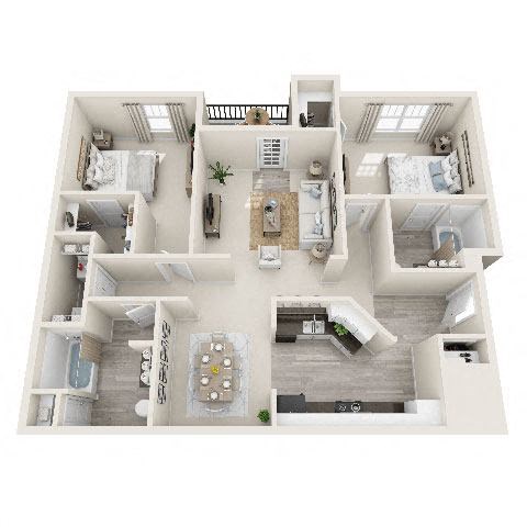 2BR-DELUXE at Meridian Obici, Virginia, 23434