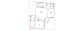 2 bed 2 bath E at The Lena Apartments, New Jersey, 08869