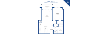 a floor plan of the maple
