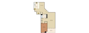 Marylander Floor Plan at 222 Saratoga, Maryland, 21202