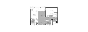 a floor plan of a bedroom apartment at West 130, West Hempstead, NY 11552