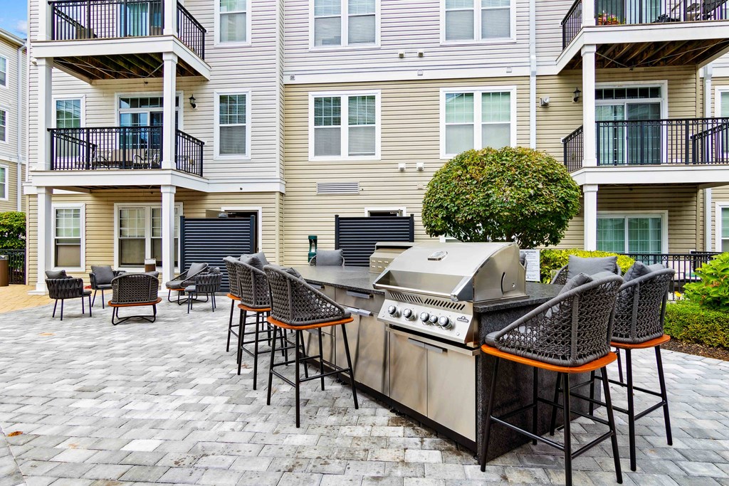 our outdoor kitchen is the hub of our community at West 130, New York