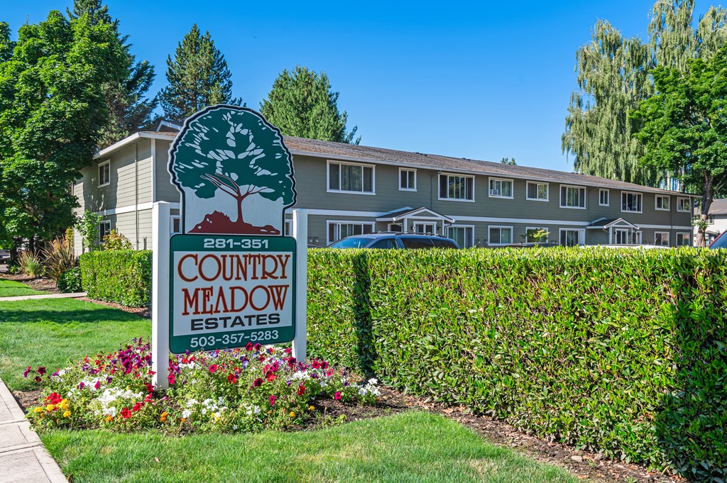 Property Sign and Building Exterior