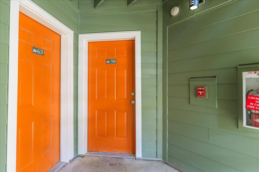 Cascade Woods apartment front door