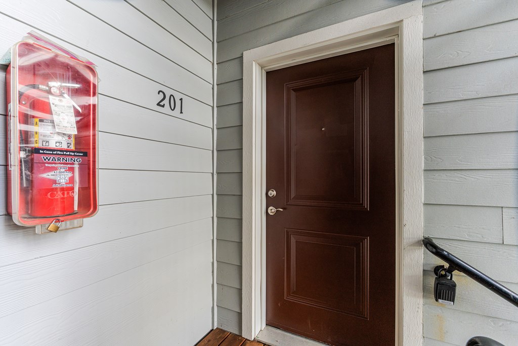 Bethany Apartments Front Door To Apartment
