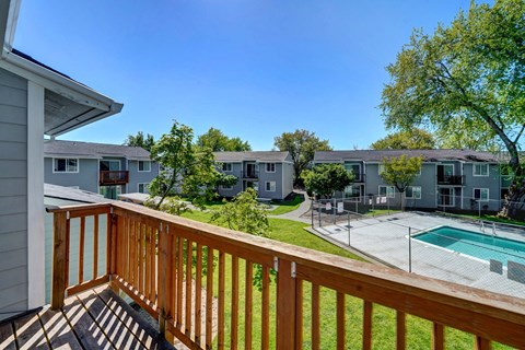 Courtyard View with pool