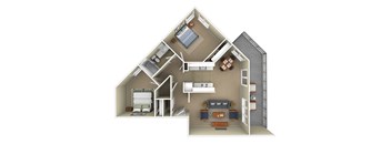 River Cliff Apartments Milwaukie Oregon Floor Plan Image