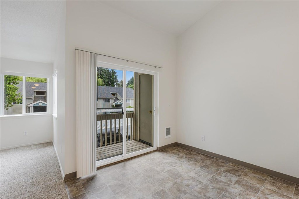 Cedar Grove Apartments Living Area & Balcony