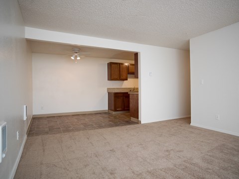 Meadow Ridge Beaverton Apartments  Living Room & Dining Area