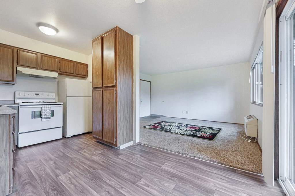 Kitchen and Living Room Applegate Apartments Portland