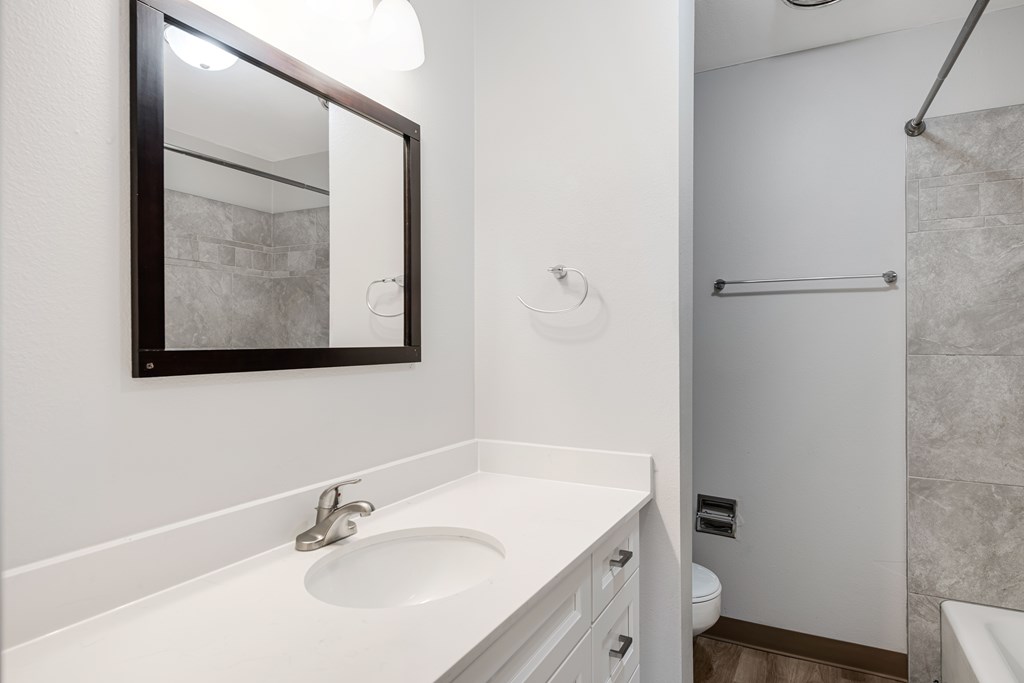 remodeled kitchen Monroe Manor Apartments