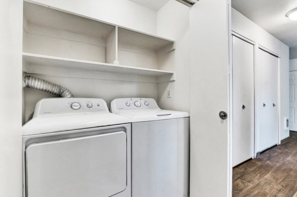 in unit laundry room Aloha Oregon Quatama Village Apartments  