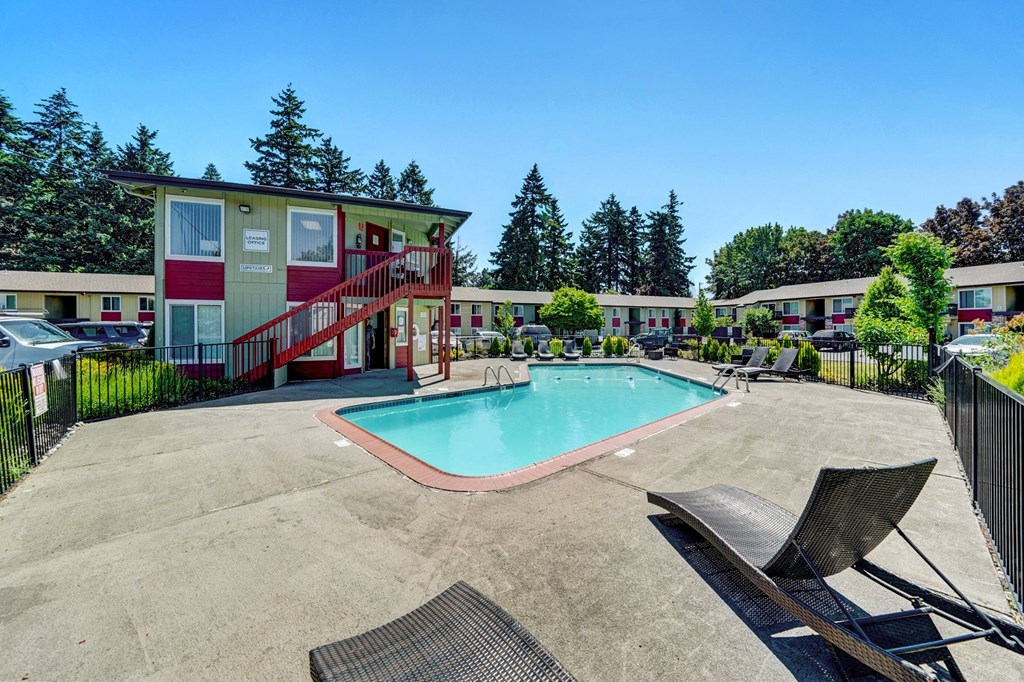 our apartments in a city have a swimming pool