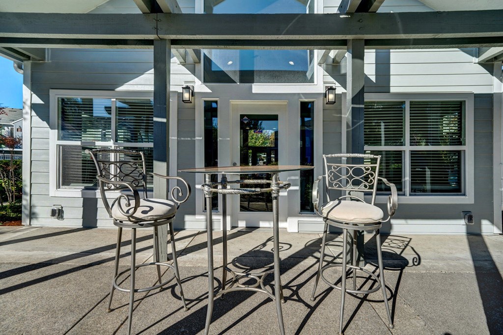 Back patio clubhouse Aloha Oregon Quatama Village Apartments 